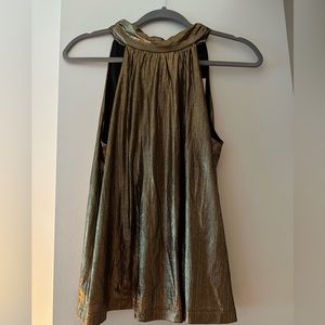 Current Air high neck metallic top